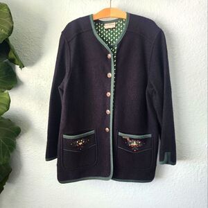 STAPF vintage cardigan Australia new wool corduroy details